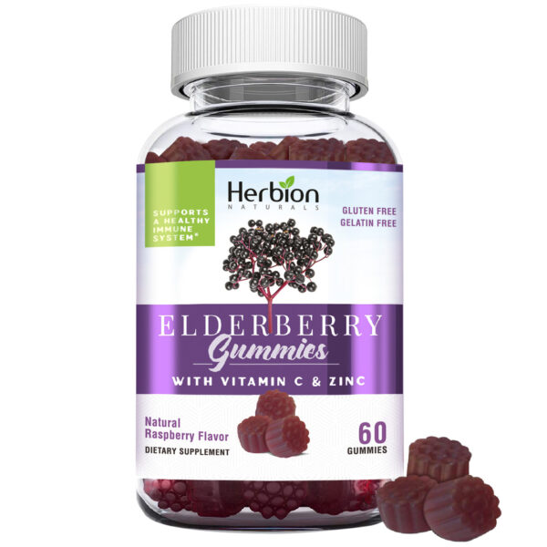 Herbion Naturals Elderberry Gummies 60 Gummies