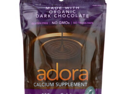 Adora Dark Chocolate Calcium Supplement 30 Chocolate Disks