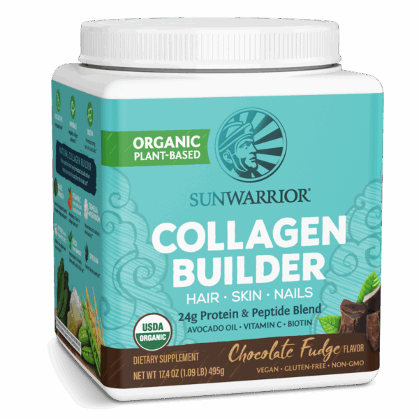 Sunwarrior Collagen Builder Chocolate Fudge 17.6 oz
