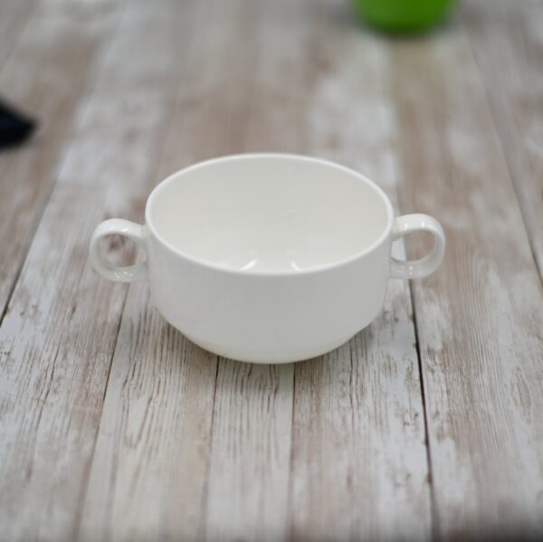 Set Of 4 White Soup Cup 4" inch | 10 Cm 10 Fl Oz | 300 Ml