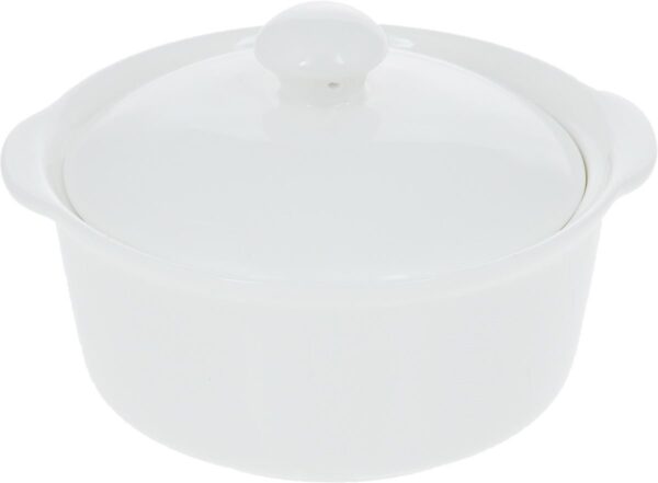 White Soup Cup With Lid 4.5" inch | 9 Fl Oz - Image 3