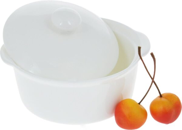 White Soup Cup With Lid 4.5" inch | 9 Fl Oz - Image 4