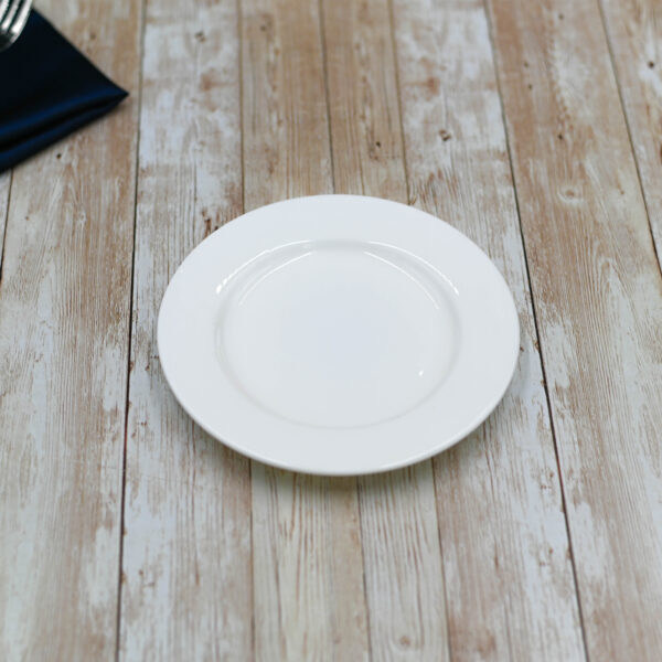 Set Of 12 Professional Rolled Rim White Bread Plate 6" inch | 15 Cm