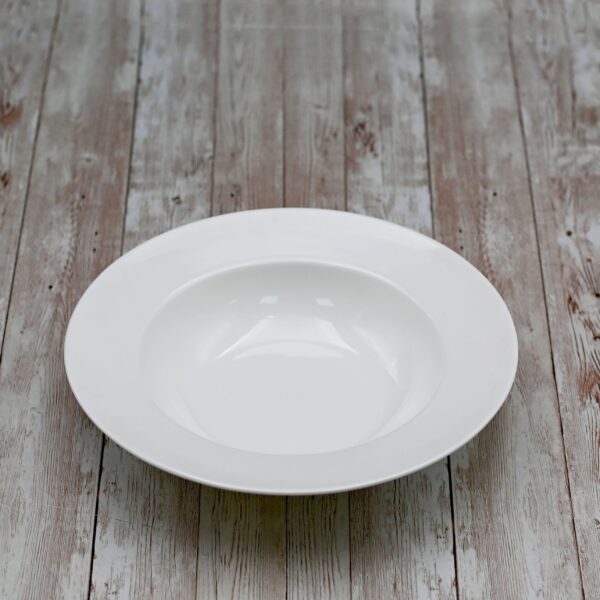 Set Of 3 White Deep Plate 10" inch | 25.5 Cm 20 Oz | 600 Ml