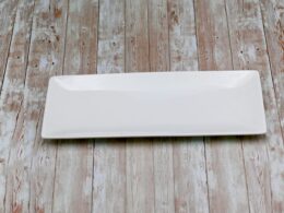 White Sushi/Canape Dish 14" inch X 5.5" inch | 36 X 14 Cm