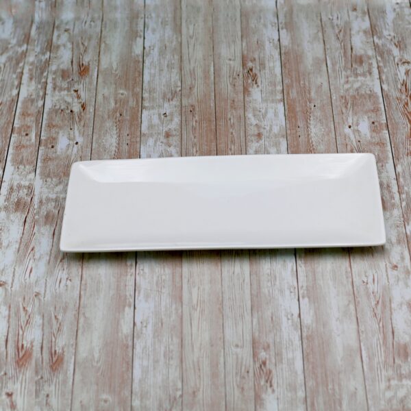 White Sushi/Canape Dish 14" inch X 5.5" inch | 36 X 14 Cm