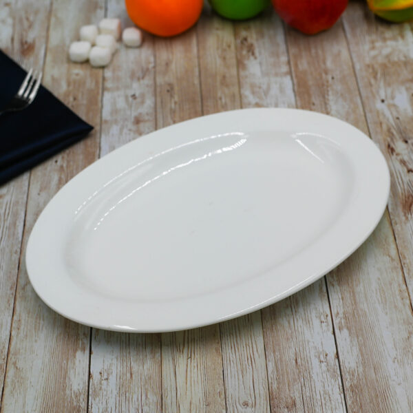 White Professional Oval Plate / Platter 10" inch |