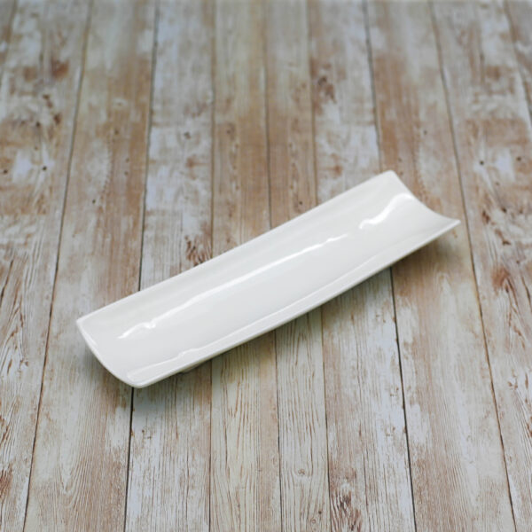 White Celery Tray / Dish 11" inch X 3" inch | 28 X 8 Cm