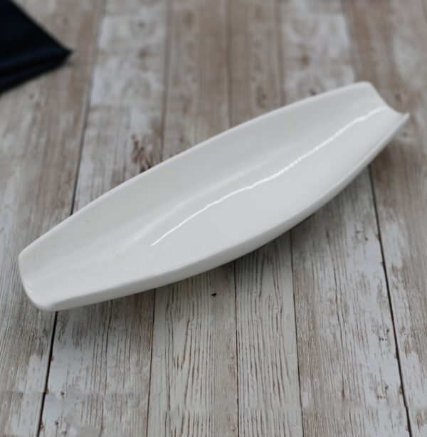 Set Of 6 White Celery Tray / Dish 10" inch | 26 Cm
