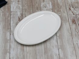 White Oval Plate 8" inch | 21 Cm