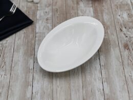White Ceaser Salad Bowl 8.5" inch X 6" inch | 21 X 14.5 Cm