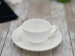 White 3 Oz | 100 Ml Coffee Cup & Saucer
