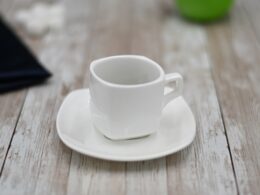 White 3 Oz | 90 Ml Coffee Cup & Saucer