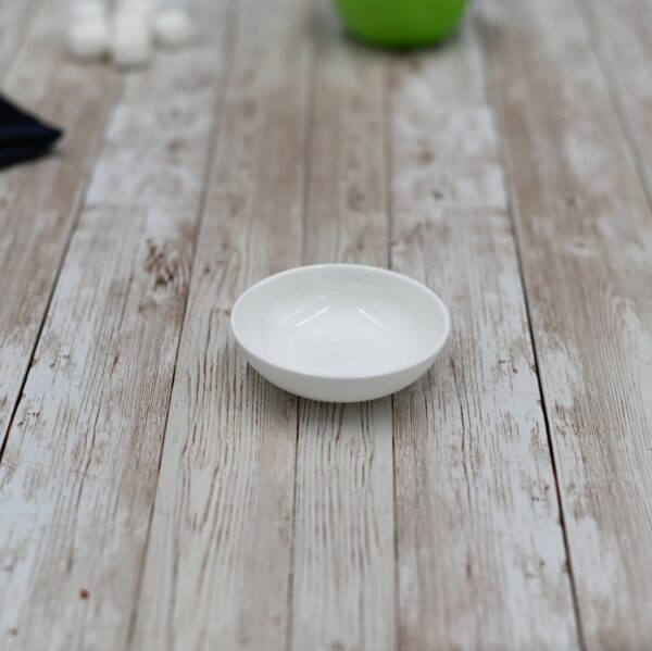 A Mignardises (Petit Four) Serving Set With Bamboo Long Tray And Porcelain Dishes To Match - Image 4