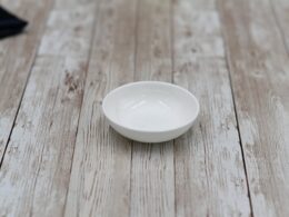 Set Of 24 Round Porcelain White Soy Dish 3" inch | 7.5 Cm