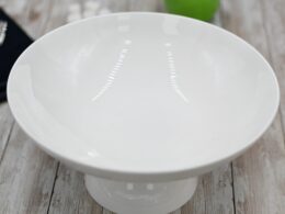 White Fruit Vase 9.5" inch X 4.5" inch |In Colour Box