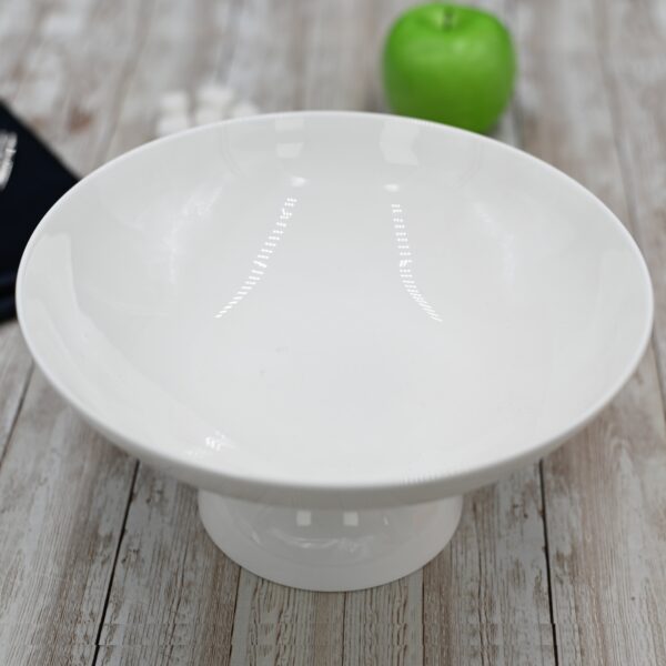 Fine Porcealim Fruit Vase With A10 Inch Bamboo Tray - Image 5