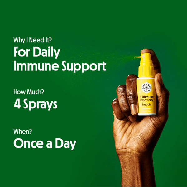 BeeKepper's B. Immune Throat Spray 1.06 oz (Pack of 6) - Image 2