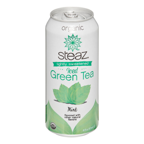 Steaz Energy Mint Iced Green Tea (12x16 Oz) - Image 2