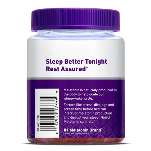 Natrol Melatonin Sleep 5 mg Strawberry Gummies 90 Gummies - Image 3