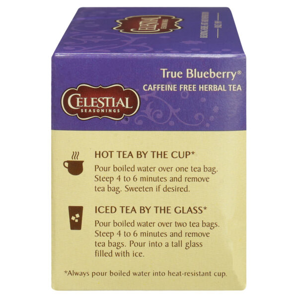 Celestial Seasonings True Blueberry Herb Tea (6x20 bag) - Image 7