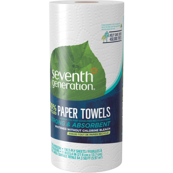 Seventh Generation Paper Towels,100% Recycled,156Shts (24x156 CT) - Image 2