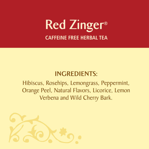 Celestial Seasonings Red Zinger Herbal Tea 20 Tea Bags (Pack of 6 Boxes) - Image 3