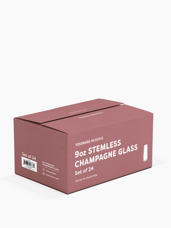 RESERVE 9oz Stemless Champagne Tritan™ Copolyester Glass - Image 5