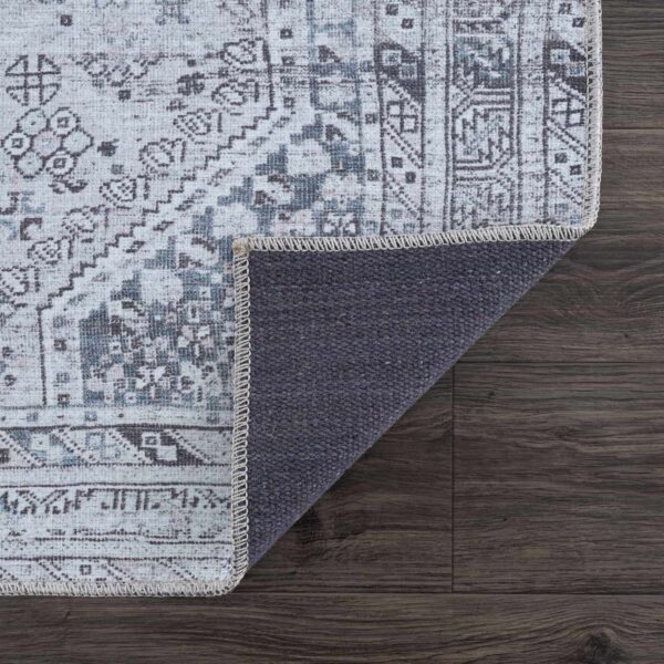 Barny Gray Denim Washable Rug - Image 5
