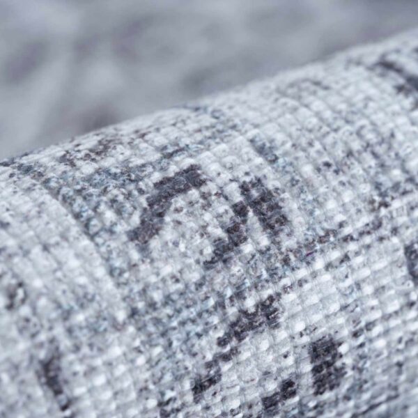 Barny Gray Denim Washable Rug - Image 4