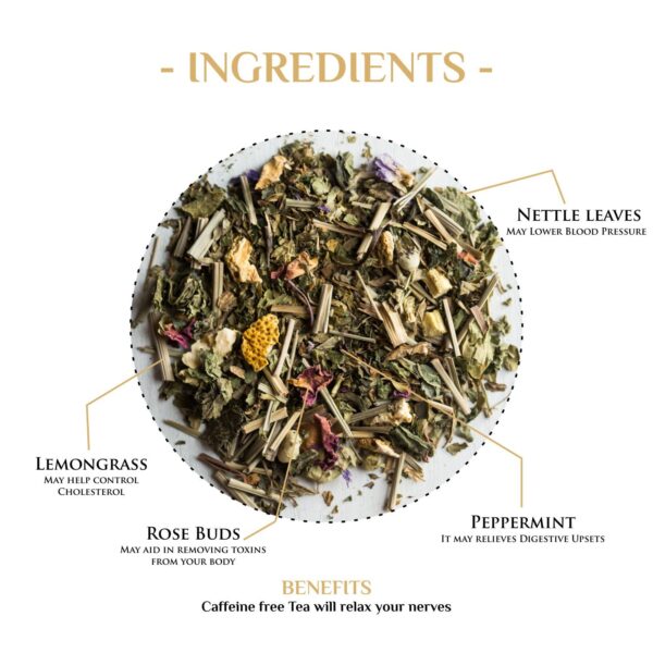 Amusing Peppermint Tea with Lemongrass & Rose - Image 2