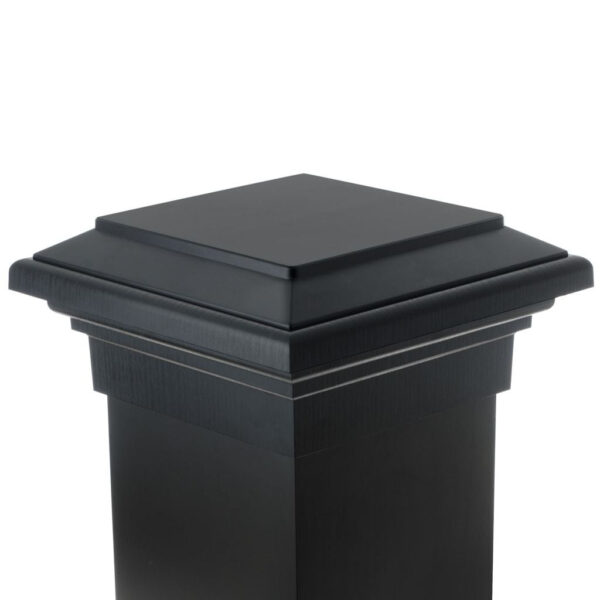 8x8 Post Cap | Black Flat Top - Image 3