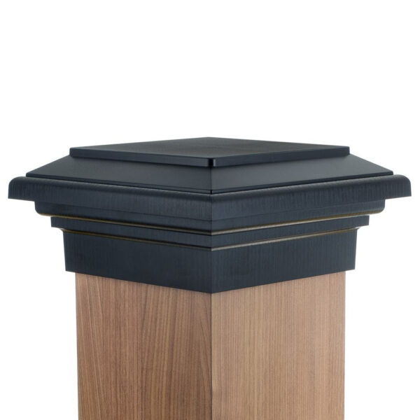 8x8 Post Cap | Black Flat Top - Image 2