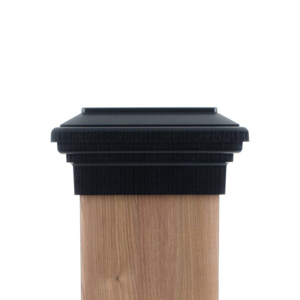 8x8 Post Cap | Black Flat Top