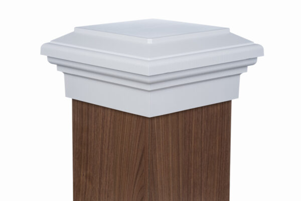8x8 Post Cap │ White Flat Top - Image 2