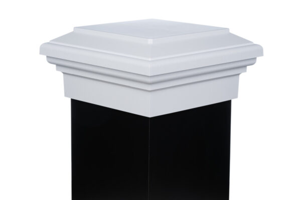 8x8 Post Cap │ White Flat Top - Image 3