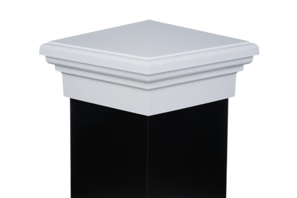 8x8 Post Cap │ White Pyramid - Image 2