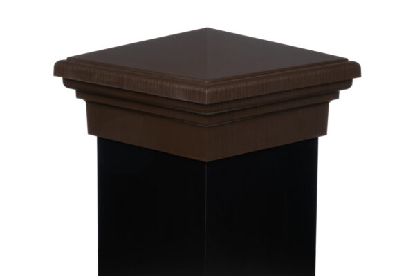 8x8 Post Cap │Brown Pyramid Top