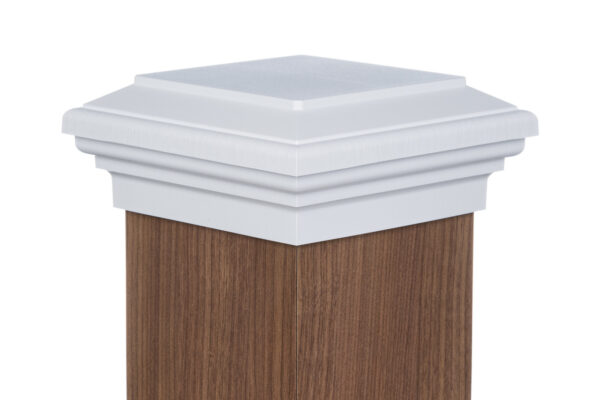 6x6 Post Cap │ White Flat Top - Image 2