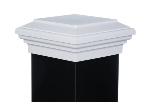 6x6 Post Cap │ White Flat Top - Image 3