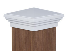 6x6 Post Cap  │ White Pyramid Top