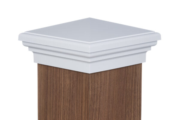 6x6 Post Cap  │ White Pyramid Top