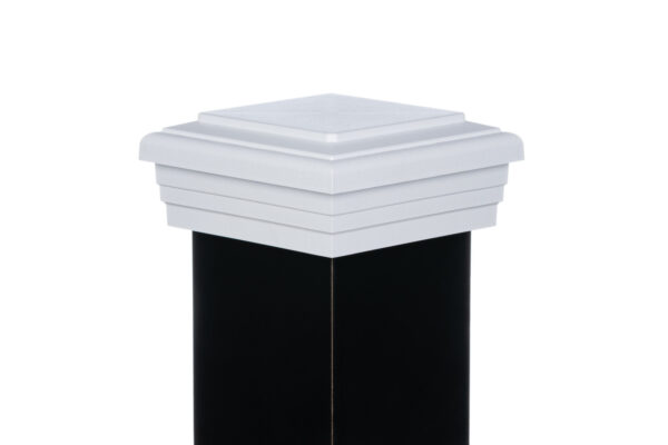 4x4 Post Cap │ White Flat Top - Image 3