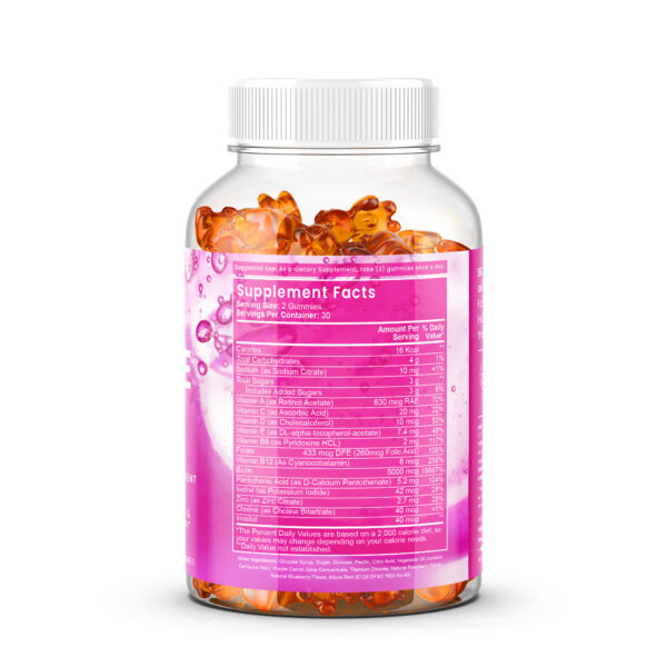 BeauteBiotic Gummies: Hair Skin & Nails - Image 2