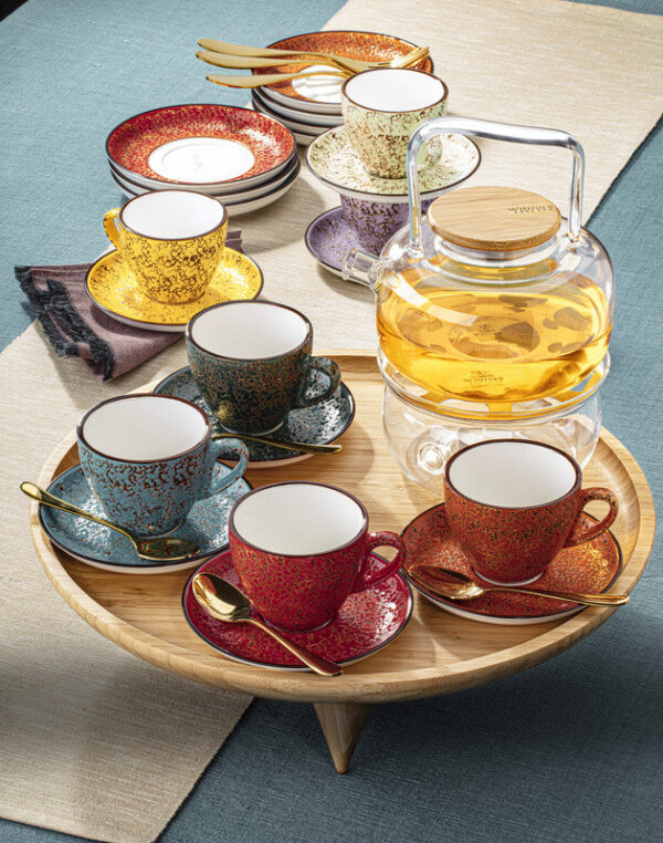 Red Porcelain Coffee / Tea Cup 10 FL OZ | 300 ML - Image 2