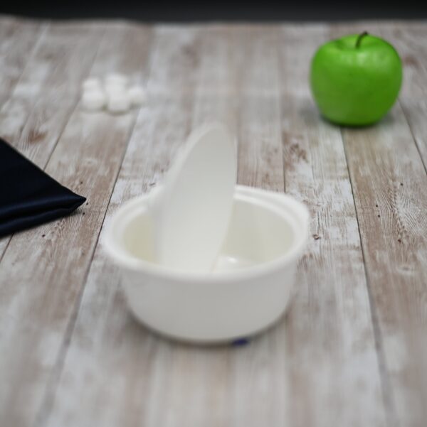 White Soup Cup With Lid 4.5" inch | 9 Fl Oz - Image 2