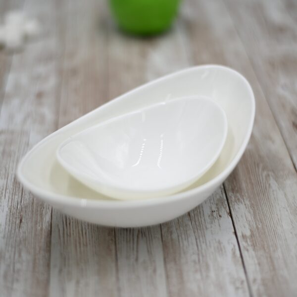 White Sauce Dish 8" inch X 4.7'' X 2.5'' | - Image 4