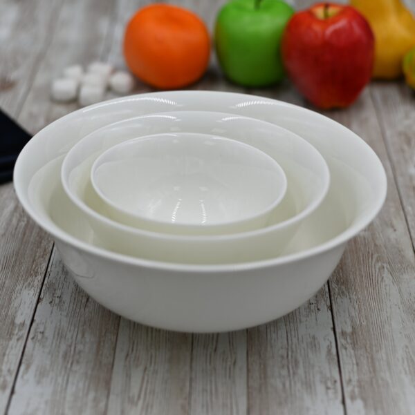 Small White Bowl 6" inch | 15.5 Cm 20 Oz | 600 Ml - Image 3