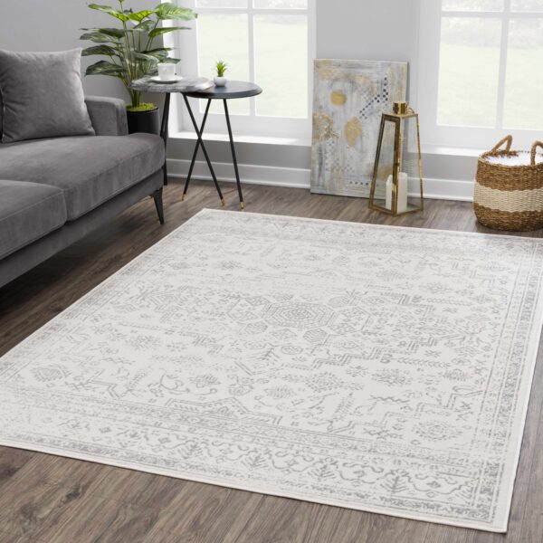 Tigried Ivory & Gray 2323 Area Rug - Clearance - Image 2