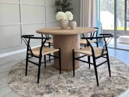 Morinville Teal Floral Rug
